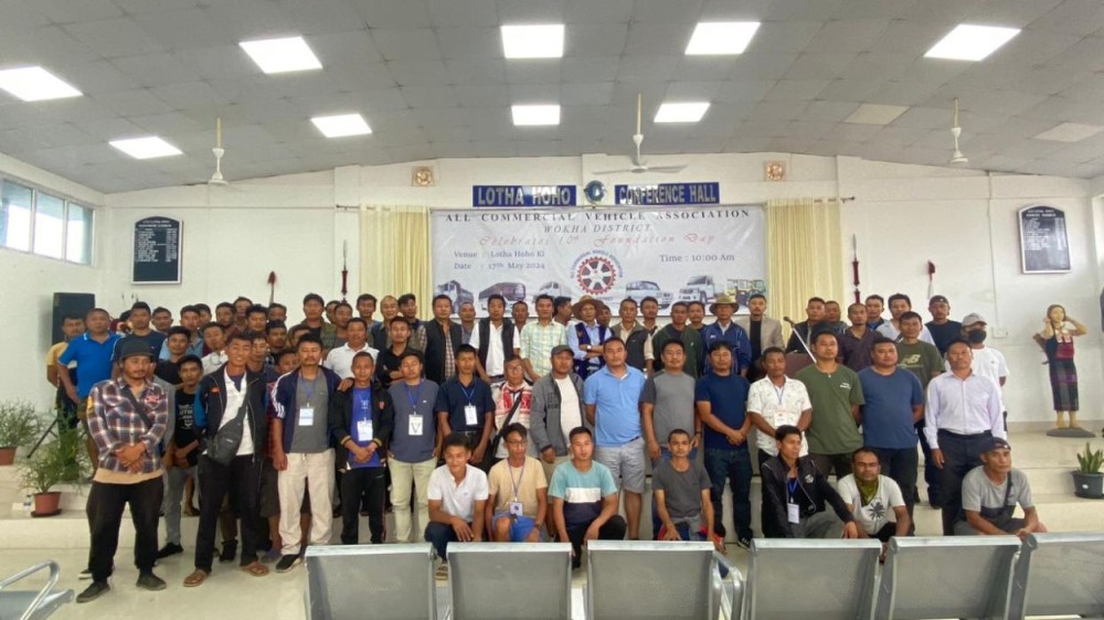 Members of All Commercial Vehicles Association Wokha District during the 10th Foundation Day celebration held at conference hall, Lotha Hoho Ki, Wokha on May 17. (Morung Photo)